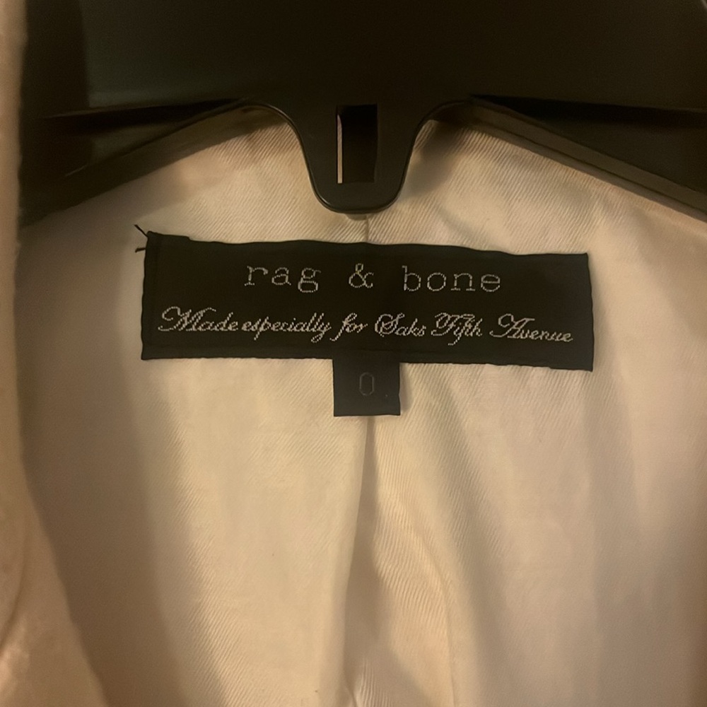 Rag & Bone Cream Double-Breasted Jacket - image 3